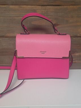 Dune London Two-Tone Pink Top Handle Satchel